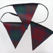 Bunting, Tartan Bunting, Pennants, Lindsay Tartan